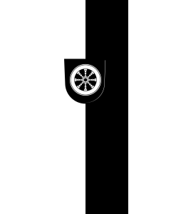 Vertical Hanging Swivel Crossbar Banner Flag: Erolzheim |  portrait flag | 3.5m² | 38sqft | 300x120cm | 10x4ft 