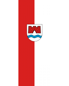 Vertical Hanging Beam Flag: Ertingen |  portrait flag | 6m² | 64sqft | 400x150cm | 13x5ft 