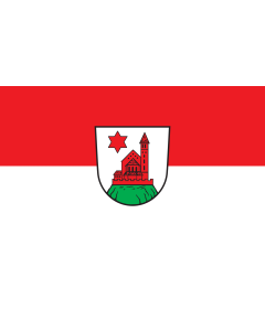 Flag: Kirchberg an der Iller | landscape flag | 1.35m² | 14.5sqft | 90x150cm | 3x5ft