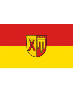 Flag: Kirchdorf an der Iller |  landscape flag | 1.35m² | 14.5sqft | 90x150cm | 3x5ft 
