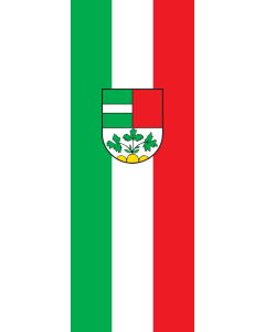 Vertical Hanging Beam Flag: Laupheim |  portrait flag | 6m² | 64sqft | 400x150cm | 13x5ft 