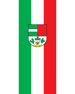 Vertical Hanging Swivel Crossbar Banner Flag: Laupheim |  portrait flag | 3.5m² | 38sqft | 300x120cm | 10x4ft 