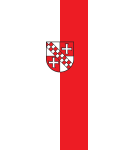 Vertical Hanging Beam Flag: Maselheim |  portrait flag | 6m² | 64sqft | 400x150cm | 13x5ft 