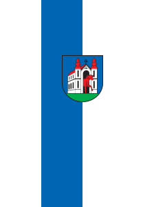 Vertical Hanging Beam Flag: Ochsenhausen | portrait flag | 3.5m² | 38sqft | 300x120cm | 10x4ft