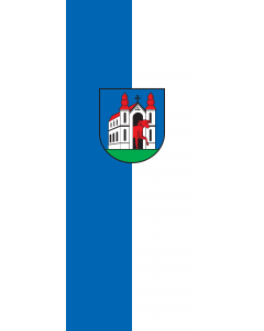 Vertical Hanging Swivel Crossbar Banner Flag: Ochsenhausen |  portrait flag | 3.5m² | 38sqft | 300x120cm | 10x4ft 
