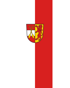 Vertical Hanging Swivel Crossbar Banner Flag: Riedlingen | portrait flag | 3.5m² | 38sqft | 300x120cm | 10x4ft