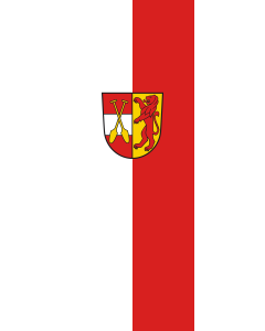 Vertical Hanging Beam Flag: Riedlingen | portrait flag | 6m² | 64sqft | 400x150cm | 13x5ft