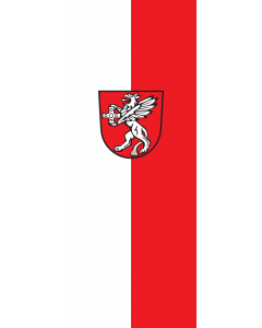 Vertical Hanging Swivel Crossbar Banner Flag: Rot an der Rot |  portrait flag | 3.5m² | 38sqft | 300x120cm | 10x4ft 