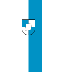 Vertical Hanging Swivel Crossbar Banner Flag: Schwendi |  portrait flag | 6m² | 64sqft | 400x150cm | 13x5ft 