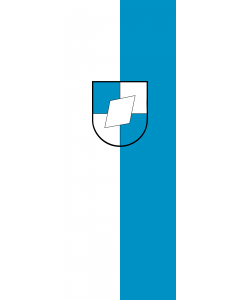 Vertical Hanging Beam Flag: Schwendi |  portrait flag | 6m² | 64sqft | 400x150cm | 13x5ft 