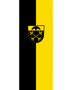 Vertical Hanging Beam Flag: Warthausen |  portrait flag | 6m² | 64sqft | 400x150cm | 13x5ft 