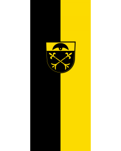 Vertical Hanging Swivel Crossbar Banner Flag: Warthausen |  portrait flag | 3.5m² | 38sqft | 300x120cm | 10x4ft 
