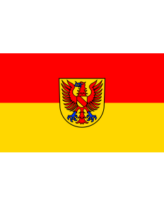 Flag: Frickingen |  landscape flag | 1.35m² | 14.5sqft | 90x150cm | 3x5ft 