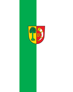 Vertical Hanging Swivel Crossbar Banner Flag: Friedrichshafen |  portrait flag | 6m² | 64sqft | 400x150cm | 13x5ft 