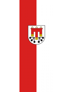 Vertical Hanging Beam Flag: Kressbronn am Bodensee |  portrait flag | 6m² | 64sqft | 400x150cm | 13x5ft 