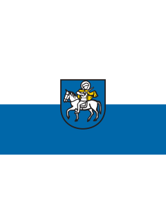 Flag: Oberteuringen |  landscape flag | 1.35m² | 14.5sqft | 90x150cm | 3x5ft 