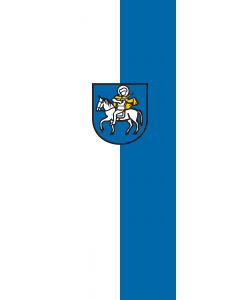 Vertical Hanging Beam Flag: Oberteuringen |  portrait flag | 6m² | 64sqft | 400x150cm | 13x5ft 