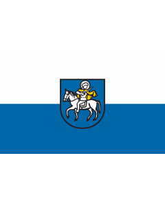 Flag: Oberteuringen |  landscape flag | 1.35m² | 14.5sqft | 90x150cm | 3x5ft 