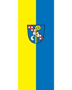 Vertical Hanging Beam Flag: Salem | portrait flag | 3.5m² | 38sqft | 300x120cm | 10x4ft