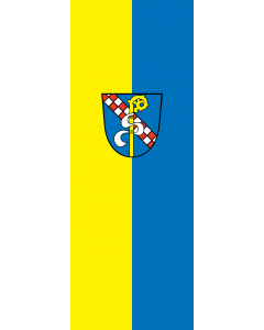 Vertical Hanging Beam Flag: Salem |  portrait flag | 6m² | 64sqft | 400x150cm | 13x5ft 