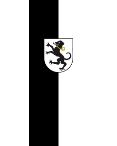 Vertical Hanging Swivel Crossbar Banner Flag: Tettnang |  portrait flag | 3.5m² | 38sqft | 300x120cm | 10x4ft 