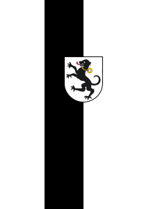 Vertical Hanging Swivel Crossbar Banner Flag: Tettnang |  portrait flag | 6m² | 64sqft | 400x150cm | 13x5ft 