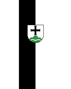 Vertical Hanging Beam Flag: Achberg |  portrait flag | 6m² | 64sqft | 400x150cm | 13x5ft 