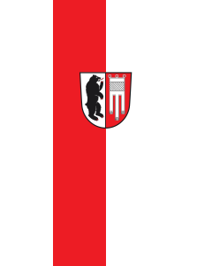 Flag: Amtzell | portrait flag | 3.5m² | 38sqft | 300x120cm | 10x4ft