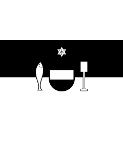 Flag: Bad Waldsee |  landscape flag | 1.35m² | 14.5sqft | 90x150cm | 3x5ft 
