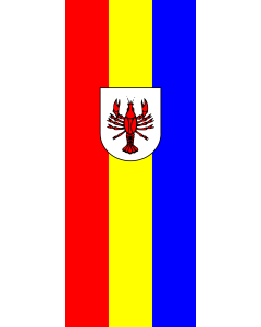 Bandiera: Bad Wurzach | bandiera ritratto | 3,5&nbsp;m² | 300&nbsp;×&nbsp;120&nbsp;cm 