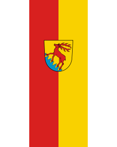 Vertical Hanging Beam Flag: Eichstegen | portrait flag | 3.5m² | 38sqft | 300x120cm | 10x4ft