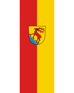 Vertical Hanging Beam Flag: Eichstegen | portrait flag | 6m² | 64sqft | 400x150cm | 13x5ft