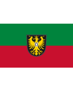 Flag: Isny im Allgäu |  landscape flag | 1.35m² | 14.5sqft | 90x150cm | 3x5ft 