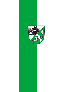Vertical Hanging Beam Flag: Kißlegg | portrait flag | 6m² | 64sqft | 400x150cm | 13x5ft