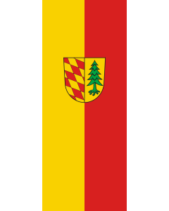Flag: Königseggwald | portrait flag | 3.5m² | 38sqft | 300x120cm | 10x4ft