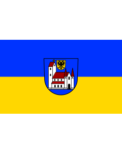 Flag: Leutkirch im Allgäu |  landscape flag | 1.35m² | 14.5sqft | 90x150cm | 3x5ft 