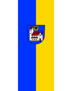 Flag: Leutkirch im Allgäu | portrait flag | 3.5m² | 38sqft | 300x120cm | 10x4ft