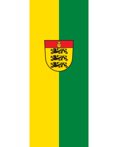 Vertical Hanging Beam Flag: Waldburg | portrait flag | 3.5m² | 38sqft | 300x120cm | 10x4ft