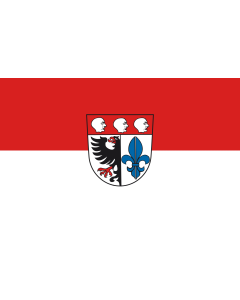 Flag: Wangen im Allgäu | landscape flag | 1.35m² | 14.5sqft | 90x150cm | 3x5ft