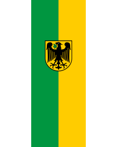 Vertical Hanging Beam Flag: Argenbühl | portrait flag | 6m² | 64sqft | 400x150cm | 13x5ft