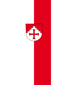Vertical Hanging Swivel Crossbar Banner Flag: Horgenzell |  portrait flag | 3.5m² | 38sqft | 300x120cm | 10x4ft 