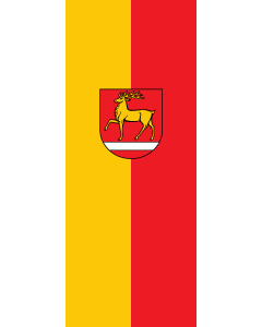 Flag: Sigmaringen (Kreis) |  portrait flag | 3.5m² | 38sqft | 300x120cm | 10x4ft 