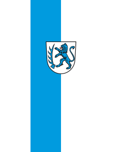 Vertical Hanging Beam Flag: Gammertingen | portrait flag | 3.5m² | 38sqft | 300x120cm | 10x4ft