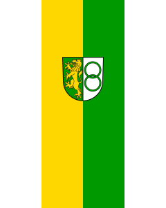 Bandiera: Hettingen | bandiera ritratto | 3,5&nbsp;m² | 300&nbsp;×&nbsp;120&nbsp;cm 