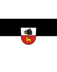 Flag: Inzigkofen |  landscape flag | 1.35m² | 14.5sqft | 90x150cm | 3x5ft 