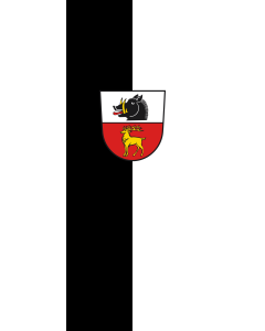 Vertical Hanging Swivel Crossbar Banner Flag: Inzigkofen |  portrait flag | 3.5m² | 38sqft | 300x120cm | 10x4ft 