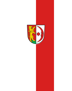 Vertical Hanging Beam Flag: Mengen | portrait flag | 3.5m² | 38sqft | 300x120cm | 10x4ft