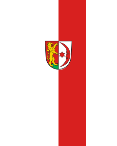 Vertical Hanging Beam Flag: Mengen | portrait flag | 6m² | 64sqft | 400x150cm | 13x5ft