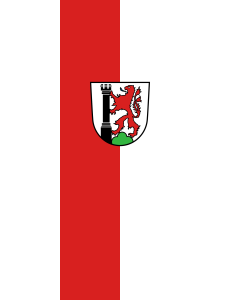 Flag: Bad Saulgau |  portrait flag | 3.5m² | 38sqft | 300x120cm | 10x4ft 