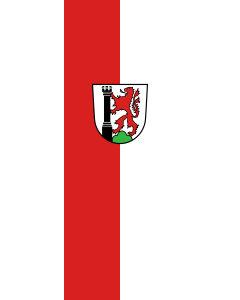 Vertical Hanging Swivel Crossbar Banner Flag: Bad Saulgau |  portrait flag | 6m² | 64sqft | 400x150cm | 13x5ft 